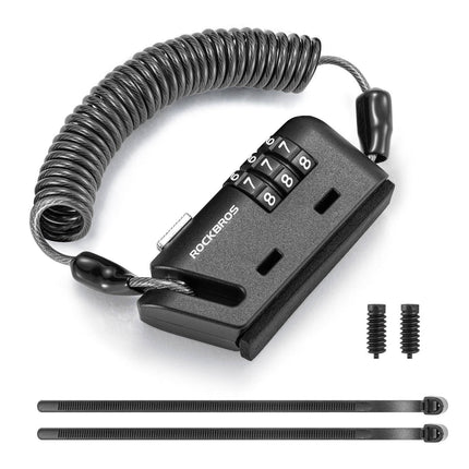 ROCKBROS Helm schloss 150 cm Zahlenschloss 3-stellig Zahlencode