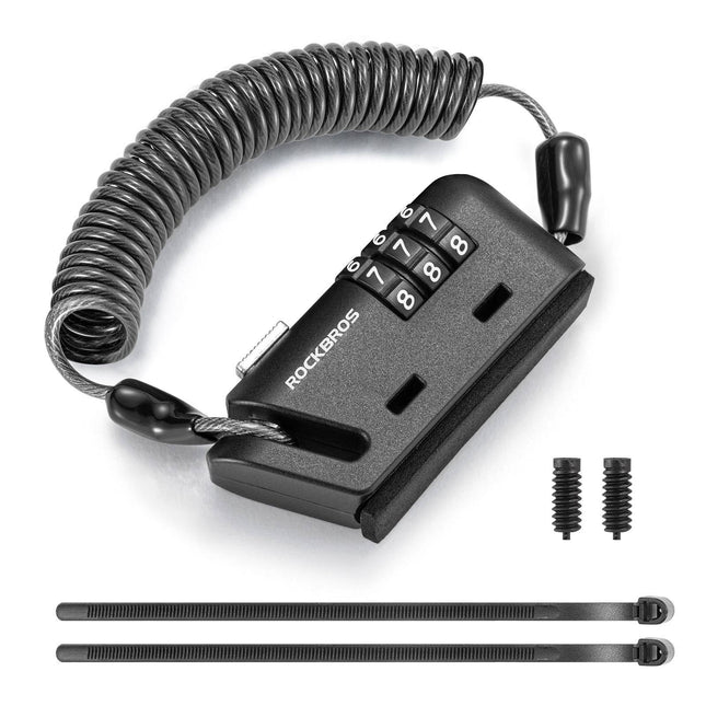 ROCKBROS Helm schloss 150 cm Zahlenschloss 3 - stellig Zahlencode (Fahrradschloss) kaufen bei Linkreich – Jetzt entdecken!