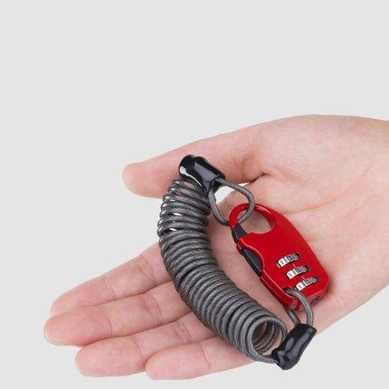 ROCKBROS Helmschloss Kabelschloss Leichtgewichts - Zahlenschloss (Fahrradschloss) kaufen bei Linkreich – Jetzt entdecken!