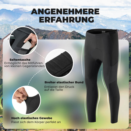 ROCKBROS Herren Fahrradhose Lang Gepolstert Elastisch Atmungsaktiv (Fahrradhose) kaufen bei Linkreich – Jetzt entdecken!
