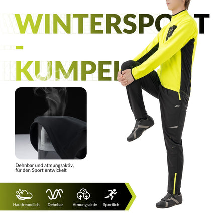 ROCKBROS Herren Fahrradjacke & Hose Set Winter Gelb Winddicht Warm für Outdoor Spor (Fahrradanzug) kaufen bei Linkreich – Jetzt entdecken!