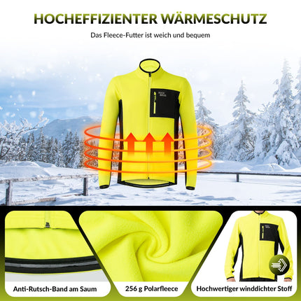 ROCKBROS Herren Fahrradjacke & Hose Set Winter Gelb Winddicht Warm für Outdoor Spor (Fahrradanzug) kaufen bei Linkreich – Jetzt entdecken!