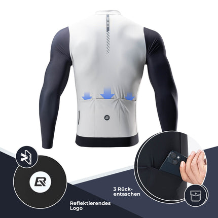 ROCKBROS Herren Langarm - Radtrikot Atmungsaktive Fahrrad Jersey Schnell Trocknend (Fahrradtrikot) kaufen bei Linkreich – Jetzt entdecken!