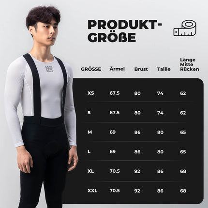 ROCKBROS Herren Langarm - Radtrikot Funktionsshirt Fahrrad Jersey Schnell Trocknen (Funktionsshirt) kaufen bei Linkreich – Jetzt entdecken!