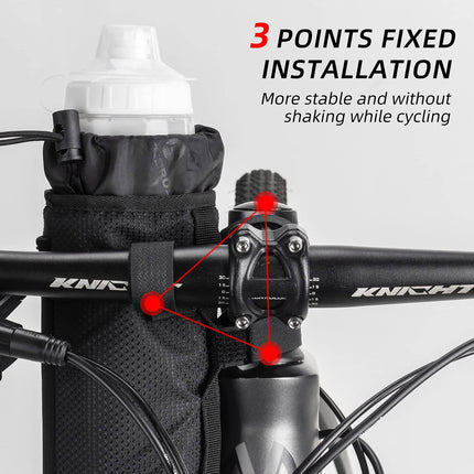 ROCKBROS Isolierte Fahrrad  Lenkertasche mit Wasserflaschenhalter und Handytasche