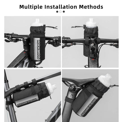 ROCKBROS Isolierte Fahrrad Lenkertasche mit Wasserflaschenhalter und Handytasche (Fahrrad Flaschenhalter) kaufen bei Linkreich – Jetzt entdecken!