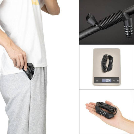 ROCKBROS Kabelschloss Zahlenschloss mit 4 - Steillage Zahlencode (Fahrradschloss) kaufen bei Linkreich – Jetzt entdecken!