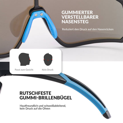 ROCKBROS Kinder Fahrradbrille UV400 - Schutz Polarisierte Sonnenbrille (Fahrradbrille) kaufen bei Linkreich – Jetzt entdecken!