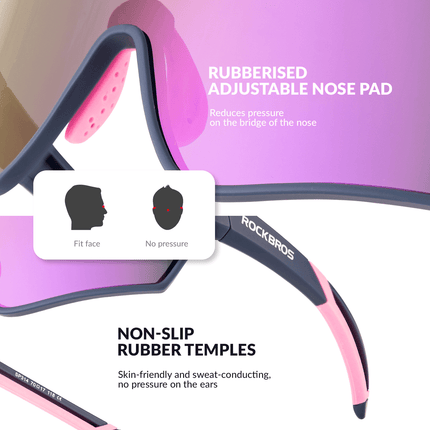 ROCKBROS Kinder Fahrradbrille UV400 - Schutz Polarisierte Sonnenbrille (Fahrradbrille) kaufen bei Linkreich – Jetzt entdecken!