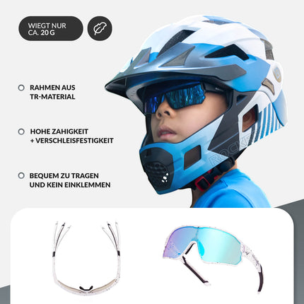 ROCKBROS Kinder Fahrradbrille UV400 - Schutz Polarisierte Sonnenbrille (Fahrradbrille) kaufen bei Linkreich – Jetzt entdecken!
