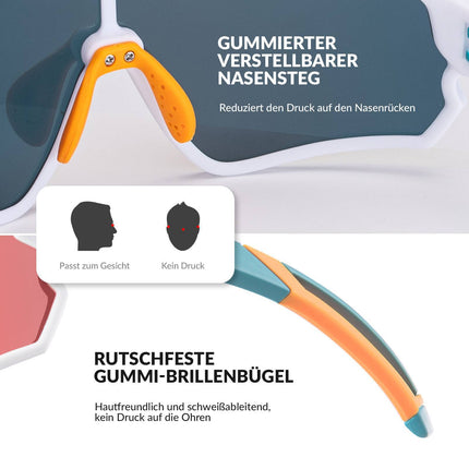 ROCKBROS Kinder Fahrradbrille UV400 - Schutz Polarisierte Sonnenbrille (Fahrradbrille) kaufen bei Linkreich – Jetzt entdecken!