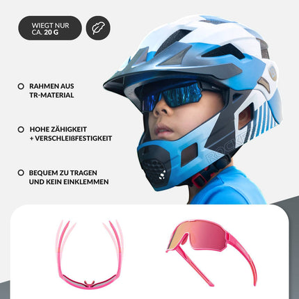 ROCKBROS Kinder Fahrradbrille UV400 - Schutz Polarisierte Sonnenbrille (Fahrradbrille) kaufen bei Linkreich – Jetzt entdecken!