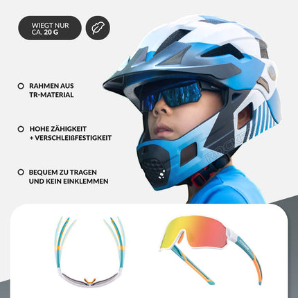 ROCKBROS Kinder Fahrradbrille UV400 - Schutz Polarisierte Sonnenbrille (Fahrradbrille) kaufen bei Linkreich – Jetzt entdecken!