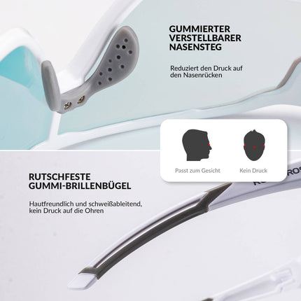 ROCKBROS Kinder Fahrradbrille UV400-Schutz Selbsttönend Sonnenbrille