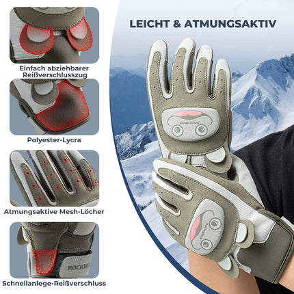 ROCKBROS Kinder Fahrradhandschuhe Atmungsaktiv & Rutschfest Mit SBR - Schutz (Fahrradhandschuhe) kaufen bei Linkreich – Jetzt entdecken!