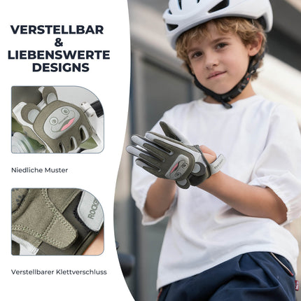 ROCKBROS Kinder Fahrradhandschuhe Atmungsaktiv & Rutschfest Mit SBR - Schutz (Fahrradhandschuhe) kaufen bei Linkreich – Jetzt entdecken!