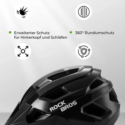 ROCKBROS Kinder Fahrradhelm mit Abnehmenbarem Visie für MTB, BMX Downhill
