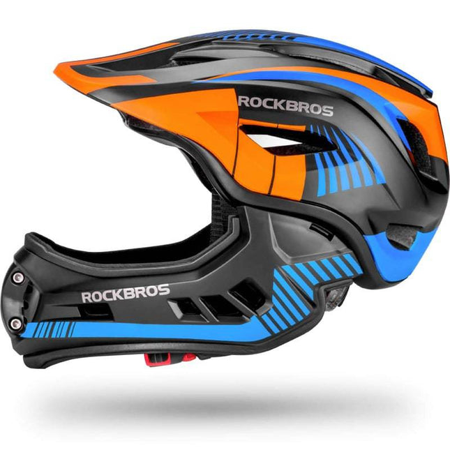 ROCKBROS Kinder helm Integriert Fahrradhelm mit Abnehmbarem Kinnschutz (Helme für Kinder) kaufen bei Linkreich – Jetzt entdecken!