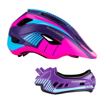 ROCKBROS Kinder helm Integriert Fahrradhelm mit Abnehmbarem Kinnschutz (Helme für Kinder) kaufen bei Linkreich – Jetzt entdecken!