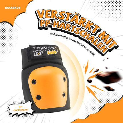 ROCKBROS Kinder Knieschoner 6 - in - 1 Komfort Schoner Set Protektoren Fahrrad Sport (Schoner) kaufen bei Linkreich – Jetzt entdecken!