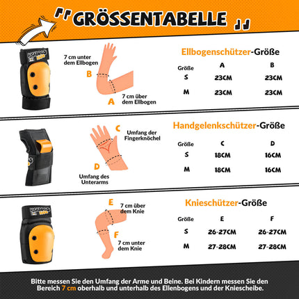 ROCKBROS Kinder Knieschoner 6 - in - 1 Komfort Schoner Set Protektoren Fahrrad Sport (Schoner) kaufen bei Linkreich – Jetzt entdecken!