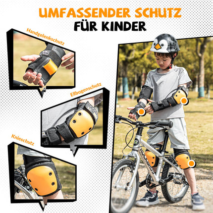 ROCKBROS Kinder Knieschoner 6 - in - 1 Komfort Schoner Set Protektoren Fahrrad Sport (Schoner) kaufen bei Linkreich – Jetzt entdecken!