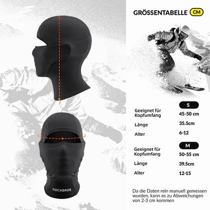 ROCKBROS Kinder Winter Sturmhaube Balaclava Gesichtsmaske für Mädchen/Jungen (Sturmhaube & Gesichtsmaske) kaufen bei Linkreich – Jetzt entdecken!