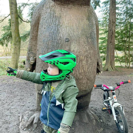 ROCKBROS Kinderhelm Integralhelm mit Abnehmbare Kinnschutz für Jungen/Mädchen