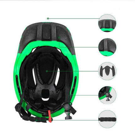 ROCKBROS Kinderhelm Integralhelm mit Abnehmbare Kinnschutz für Jungen/Mädchen