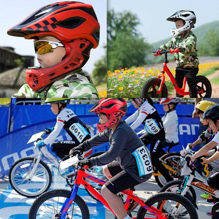 ROCKBROS Kinderhelm Integralhelm mit Abnehmbare Kinnschutz für Jungen/Mädchen (Helme für Kinder) kaufen bei Linkreich – Jetzt entdecken!