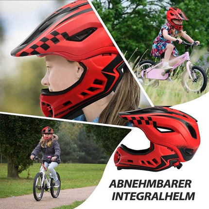 ROCKBROS Kinderhelm Integralhelm mit Abnehmbare Kinnschutz für Jungen/Mädchen (Helme für Kinder) kaufen bei Linkreich – Jetzt entdecken!