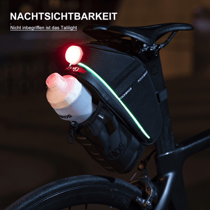 ROCKBROS Kratzfest Fahrrad Satteltasche mit Flaschenhalter 1,5L (Fahrradtaschen) kaufen bei Linkreich – Jetzt entdecken!
