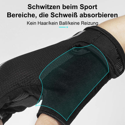 ROCKBROS Kurz Fahrradhandschuhe SBR Stoßdämpfend rutschfest Unisex (Fahrradhandschuhe) kaufen bei Linkreich – Jetzt entdecken!