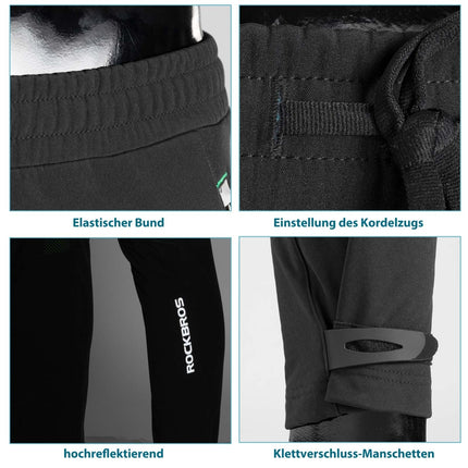 ROCKBROS Lange Fahrradhose Herren Winter Radhose Winddicht Warm (Fahrradhose) kaufen bei Linkreich – Jetzt entdecken!