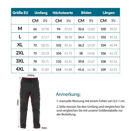 ROCKBROS Lange Fahrradhose Herren Winter Radhose Winddicht Warm (Fahrradhose) kaufen bei Linkreich – Jetzt entdecken!