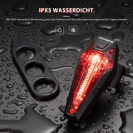 ROCKBROS LED hinten Fahrradlicht Aufladbarer IPX5 Wasserdicht (Fahrradlicht) kaufen bei Linkreich – Jetzt entdecken!