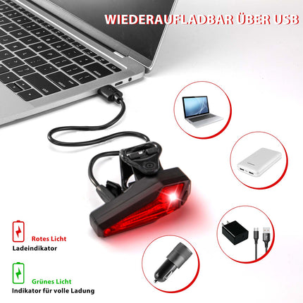 ROCKBROS LED hinten Fahrradlicht Aufladbarer IPX5 Wasserdicht (Fahrradlicht) kaufen bei Linkreich – Jetzt entdecken!