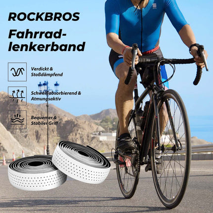 ROCKBROS Lenkerband Rennrad Rutschfest Stoßdämpfer Griffband 2 Rollen (Lenkerband) kaufen bei Linkreich – Jetzt entdecken!