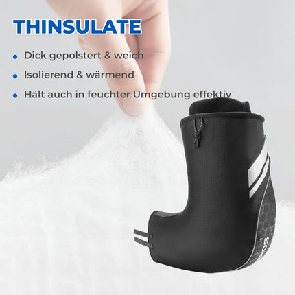 ROCKBROS Lenkerstulpen Lenker Gefüttert Abdichtung Handschuhe Schwarz