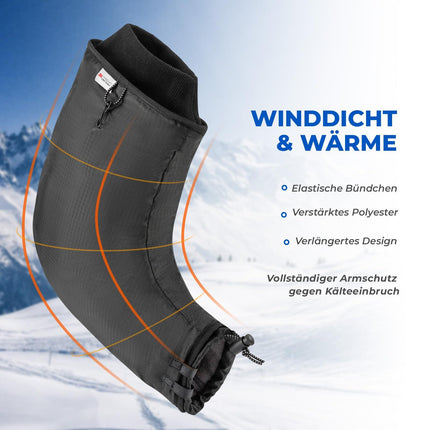 ROCKBROS Lenkerstulpen Lenker Gefüttert Abdichtung Handschuhe Schwarz