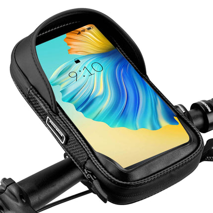 ROCKBROS Lenkertasche 360° Drehung Handyhalterung für Motorrad & Fahrrad (Fahrradtaschen) kaufen bei Linkreich – Jetzt entdecken!