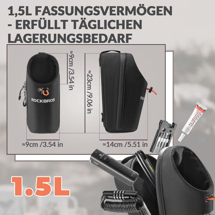 ROCKBROS Lenkertasche Flaschentasche Trinkflaschenhalter Multifunktionales Design (Fahrradtaschen) kaufen bei Linkreich – Jetzt entdecken!