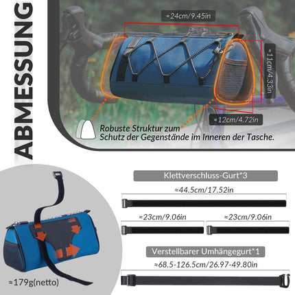 ROCKBROS Lenkertasche Multifunktionale Fahrradlenkertasche mit Schultergurt 1,5L (Fahrradtaschen) kaufen bei Linkreich – Jetzt entdecken!