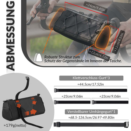 ROCKBROS Lenkertasche Multifunktionale Fahrradlenkertasche mit Schultergurt 1,5L (Fahrradtaschen) kaufen bei Linkreich – Jetzt entdecken!