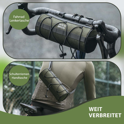 ROCKBROS Lenkertasche Multifunktionale Umhängetasche mit Schultergurt