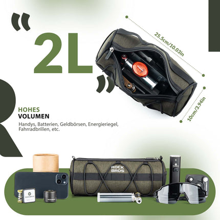 ROCKBROS Lenkertasche Multifunktionale Umhängetasche mit Schultergurt