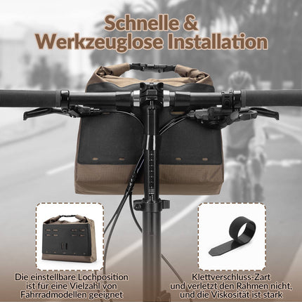 ROCKBROS Lenkertasche Wasserdichte Fahrradkorb Fronttasche Einstellbar 2,5L - 4L (Fahrradtaschen) kaufen bei Linkreich – Jetzt entdecken!