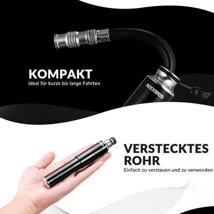 ROCKBROS Luftpumpe Handpumpe Schrader & Presta Ventile aus Aluminium (Fahrrad Luftpumpen) kaufen bei Linkreich – Jetzt entdecken!