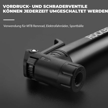 ROCKBROS Mini Fahrrad Luftpumpe mit Ratschenschlüssel 80 PSI Aluminium (Fahrrad Luftpumpen) kaufen bei Linkreich – Jetzt entdecken!