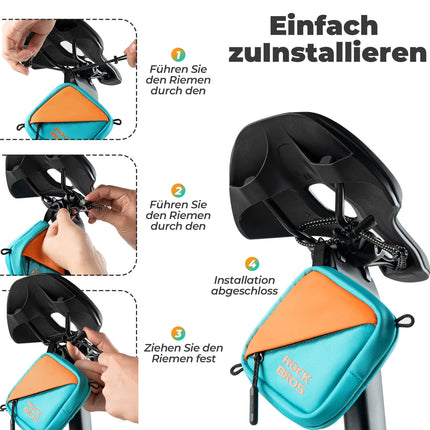 ROCKBROS Mini Fahrrad Satteltasche Fahrradtasche Geldbörse mit Gurt 0,25L (Fahrradtaschen) kaufen bei Linkreich – Jetzt entdecken!